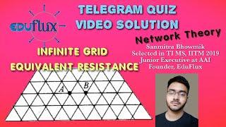 Infinite Grid Resistance problem (telegram group quiz discussion)