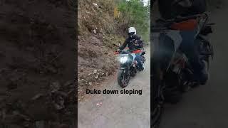 Down sloping with engine braking on Ktm Duke 250 Bs6 | Hardsanj Duke | Panipat ka Motovlogger