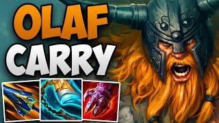 CHALLENGER JUNGLER CARRIES WITH OLAF! | CHALLENGER OLAF JUNGLE GAMEPLAY | Patch 14.7 S14