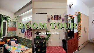 HOSTEL ROOM TOUR||AIIMS RISHIKESH||pinterest inspired, single room finally‍...