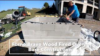 Forno Bravo Wood Fired Oven Build - Base Construction