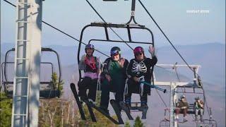 Sunday River opens for Halloween Ski Day