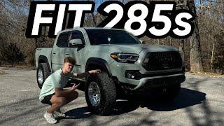 How to Fit 285s for CHEAP on a Toyota Tacoma