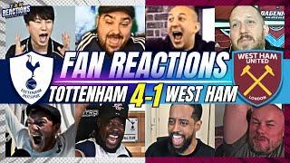 SPURS FANS ECSTATICREACTION TO TOTTENHAM 4-1 WEST HAM | 24/25 PREMIER LEAGUE