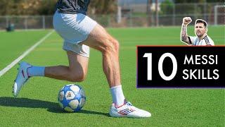 10 BEST MESSI SKILLS to Beat Defenders