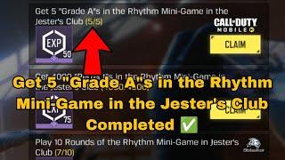 How to Get 5 "Grade A"s in the Rhythm Mini-Game in the Jester's Club Cod Mobile 2024