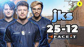 jks (25-12) with Twistzz, YEKINDAR, mithR (Dust2) | FACEIT Ranked #CS2 #POV