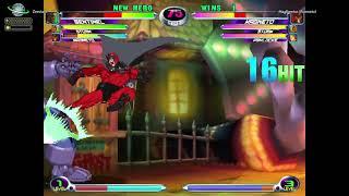 MvC2: Romneto - Magneto Triple Infinite (NJ + sj HK airdash d/f HK + Rom) .:3.7.25:.