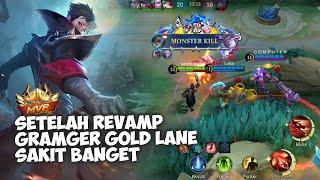 GRANGER REVAMP GOLD LANE SAKIT BGT DAMAGENYA BAKAL META - MOBILE LEGENDS