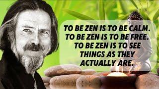 Alan Watts - Zen Buddhism (BLACK BACKGROUND NO MUSIC)