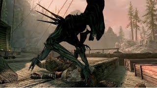 Skyrim Xenomorph Queen Werewolf Replacer Mod