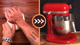 How to Convert a Handmade Bread Recipe to Be Made With a Mixer