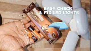 Quick & simple led bulb repair | use AA battery & wrapper to repair your LED light@onehomebasic8835