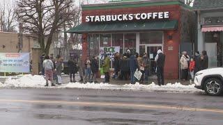 Starbucks Employees Strike for Contract