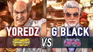 T8  Y0REDZ (Heihachi) vs G BLACK (Victor)  Tekken 8 High Level Gameplay