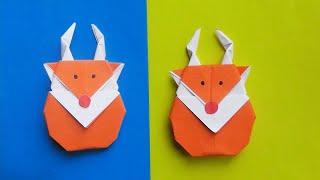 Оригами Новогодний Олень из бумаги // Origami New Year's Deer made of paper