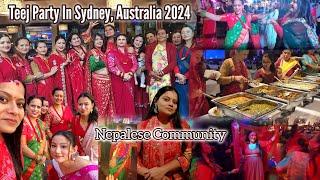 MY FIRST TIME AT A TEEJ EVENT| ORGANISED BY NEPALESE LADIES IN SYDNEY #teej #vlog #australia #4K