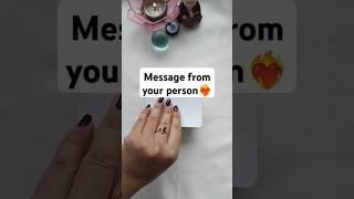 Message from your person ️‍ #shorts #tarotreading #dmtodf