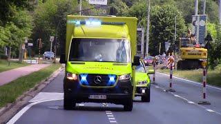 (NIEUWE) Ziekenwagen brandweer Herentals en MUG AZ Herentals met spoed naar ziekenhuis Turnhout