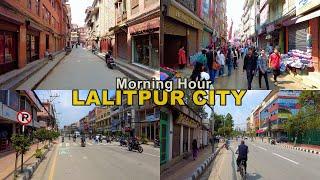 Lalitpur City - Morning Ride in NEPAL - 4K Downtown [Amazing Travel Experience] 2024