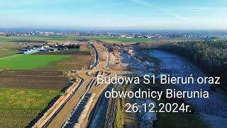 Budowa S1 Bieruń oraz obwodnicy Bierunia 26.12.2024r. | DJI Mini 3 | 4K