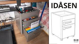 IKEA IDÅSEN File Cabinet ️ Drawer Unit on Castors  Review  Assembly 