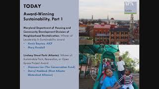 APA Sustainable Communities Division Webinar: Award-Winning Sustainability 2017, Part 1