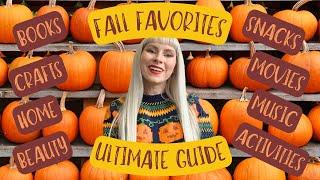 Ultimate Fall Favorites Guide | Autumn Books, Movies, Snacks, Music, Ambience, Crafts, Activities