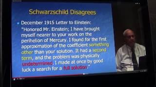 A look at Professor Rydin's talk on Einstein being wrong part1