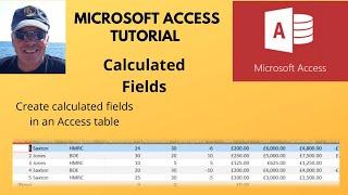 This video explains how to create calculated fields in an Microsoft Access table. Calculated fields