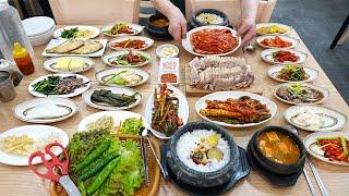 All these dishes 8 dollars? Korean grandma's $8 meal / Korean street food