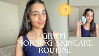 Grwm ft. my A.M.skincare routine  dewy glass skin