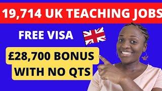 4 EASIEST UK TEACHING JOBS MASSIVELY RECRUITING NOW | WITH FULL TRAINING & VISA SPONSORSHIP