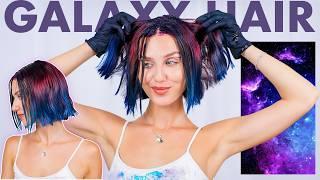 trying GALAXY HAIR to test out a science experiment on my hair