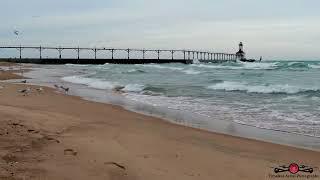 Relaxing Flight With The Birds As The Waves Crash 4K Drone Footage