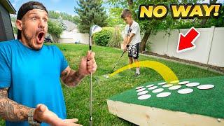 We Built DIY Golf Game That will help us go PRO!