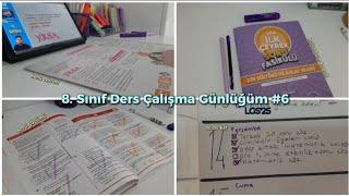 8. Sınıf Ders Çalışma Günlüğüm #6  LGS'25