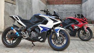 Pulsar RS200 SC Project Exhaust (1st copy) VS Stock Exhaust