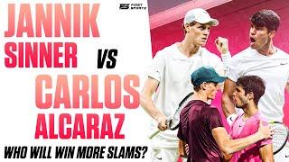 Jannik Sinner vs Carlos Alcaraz: Who will win more GRAND SLAMS?  #tennis