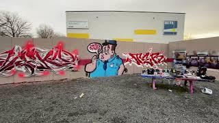 FIRST GRAFFITI IN 2023 FEAT. WOOKY & FRIENDS -  HESKY ONE 2023