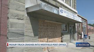 Truck crashes into Westfield Post Office