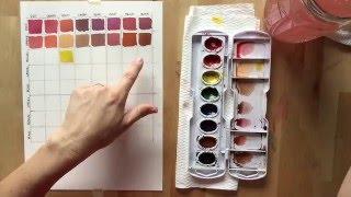 Watercolor Mixing Chart tutorial