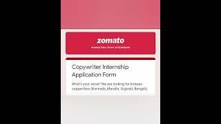 Zomato Online Internship | Work from Home Internship | Earn 500 Per Day | Paid Internship | Students