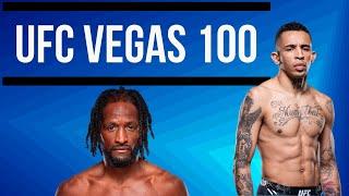 UFC Vegas 100 Betting Card Predictions and Picks