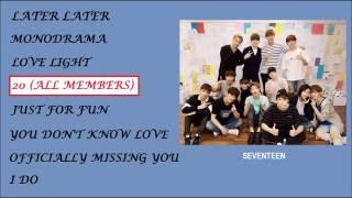 SEVENTEEN's Cover Songs (Part 1)