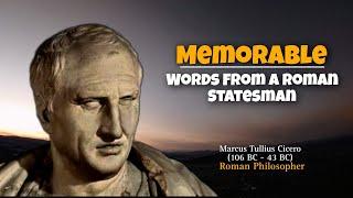 Marcus Tullius Cicero Memorable Words (Roman Statesman) | Success Now