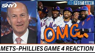 Gary Cohen and Mets postgame crew react to NLDS clinching win over the Phillies in Game 4 | SNY