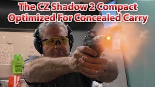 The CZ Shadow 2 Compact Optimzed For Concealed Carry With A Holosun EPS Carry MRS Optic & Holsters