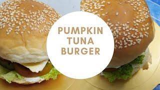 Pumpkin tuna burger l the best for breakfast or merienda