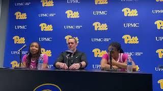 Pitt WBB HC Lance White, G Dayshanette Harris and F Liatu King Speak after 60-51 win over Virginia